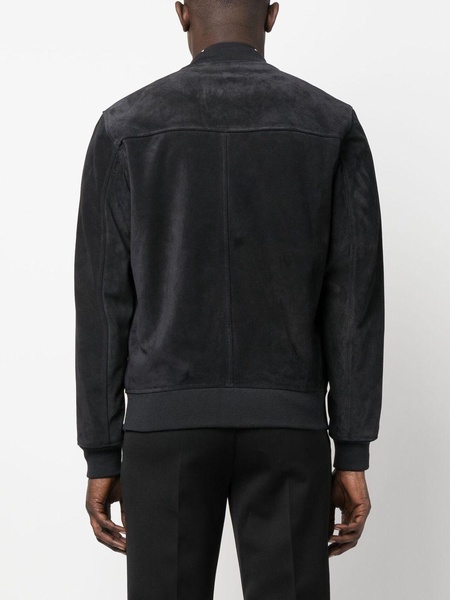 zip-fastening bomber jacket