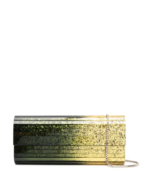 Sweetie glitter-detailing clutch