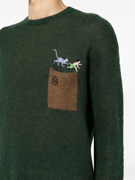 x Suna Fujita Lemur fine-knit jumper