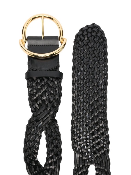 braided leather belt