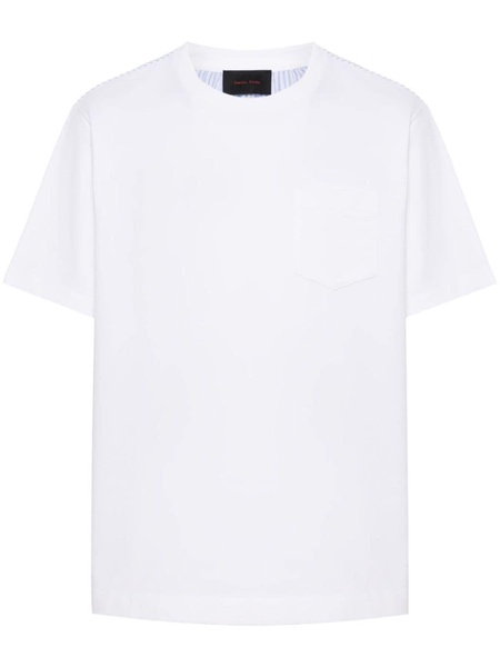 colour-block cotton T-shirt