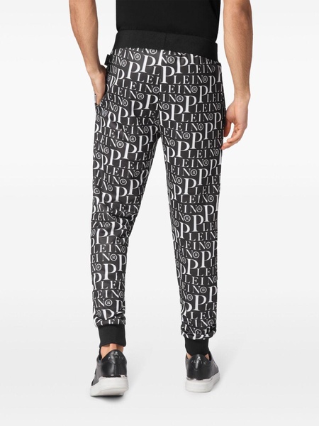 all-over logo-print track pants