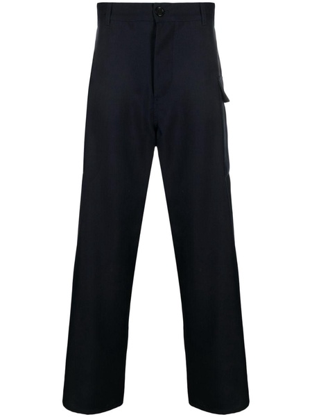 cargo-pocket wool trousers