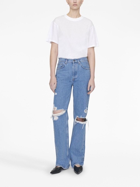 Gio high-rise straight jeans