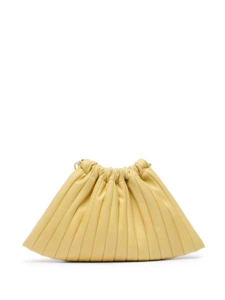 Arriccio pleated leather clutch