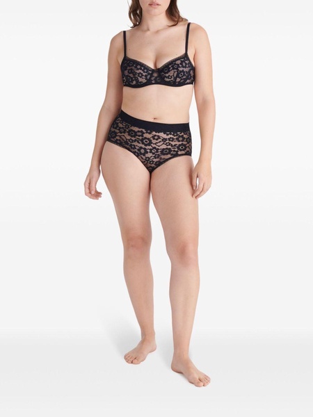 Joyeuse high-waist lace briefs