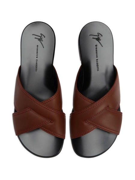 Flavio crossed-leather sandals