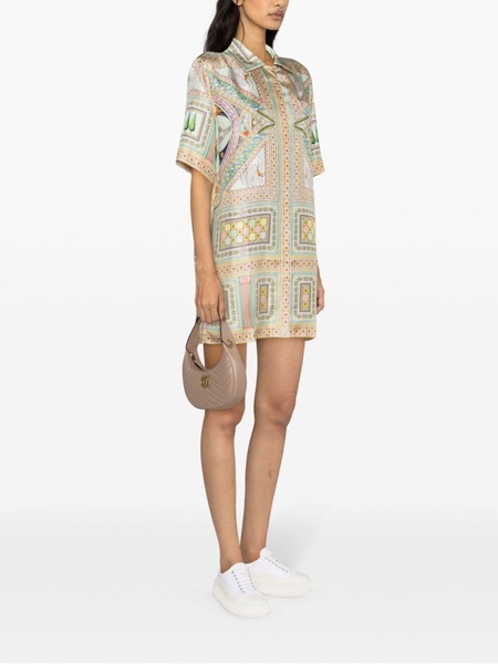 Le Labyrinthe silk shift dress