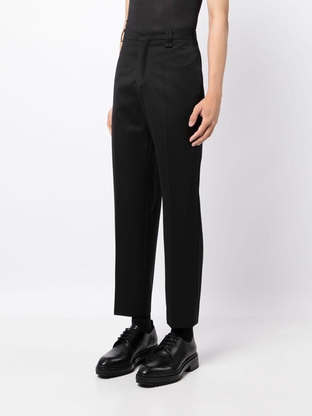 straight-leg tailored trousers