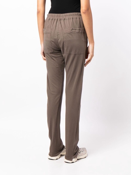 slim-cut cotton track pants