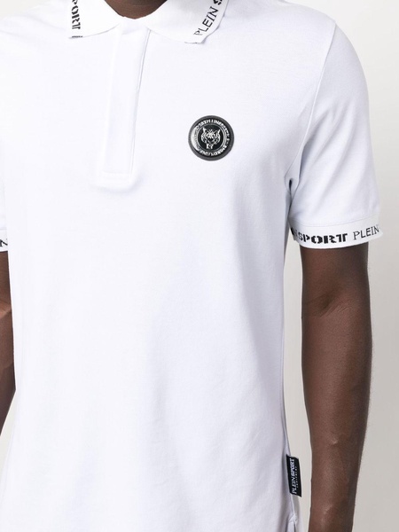 logo-patch short-sleeve polo shirt 