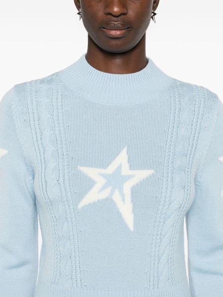 cable-knit star sweater