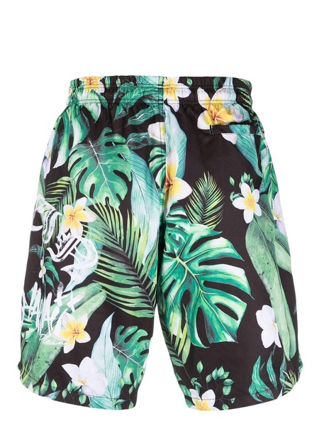 floral-print swim shorts