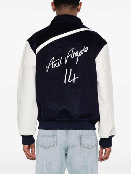 Bay embroidered-logo varsity jacket