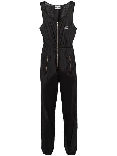 technical silk jumpsuit