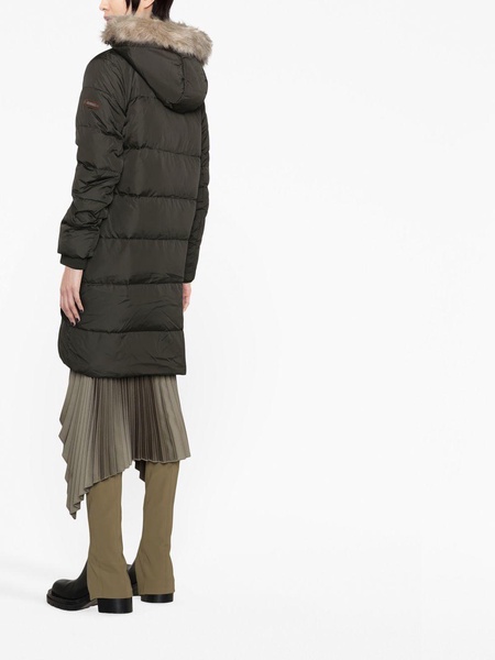 hooded down coat