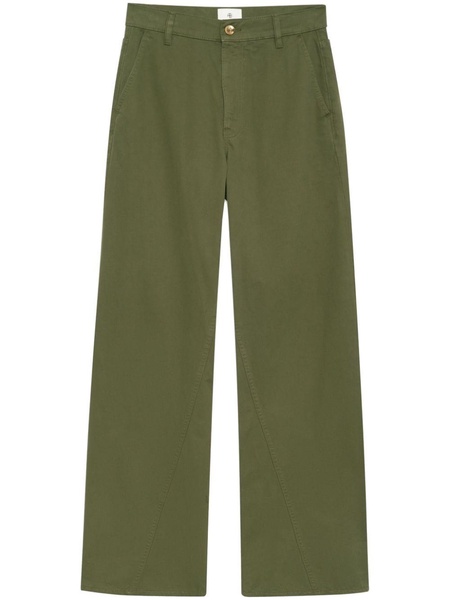 Briley curved-seam twill trousers