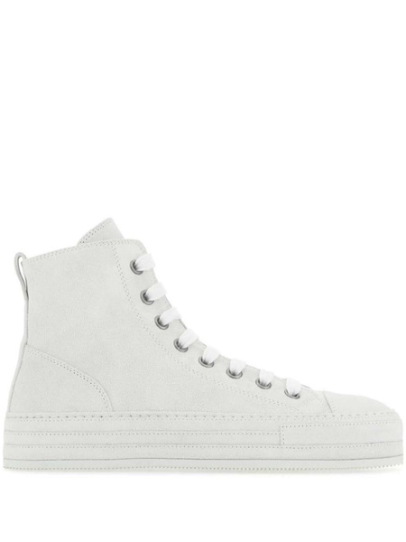 suede high-top sneakers