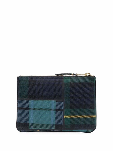 tartan-patchwork wallet