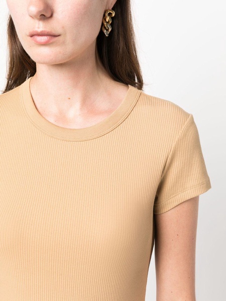 ribbed crew-neck T-shirt 