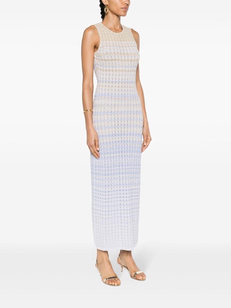 Zade chevron-knit maxi dress