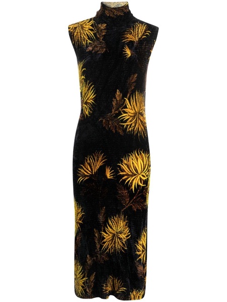 Etro Floral-Printed Sleeveless Midi Dress