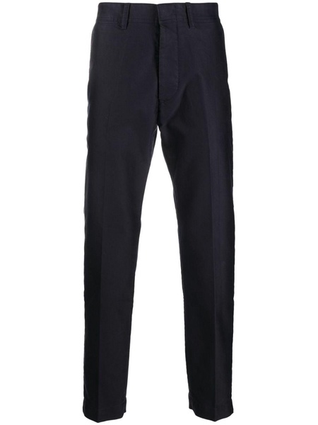 straight-leg cotton chino trousers