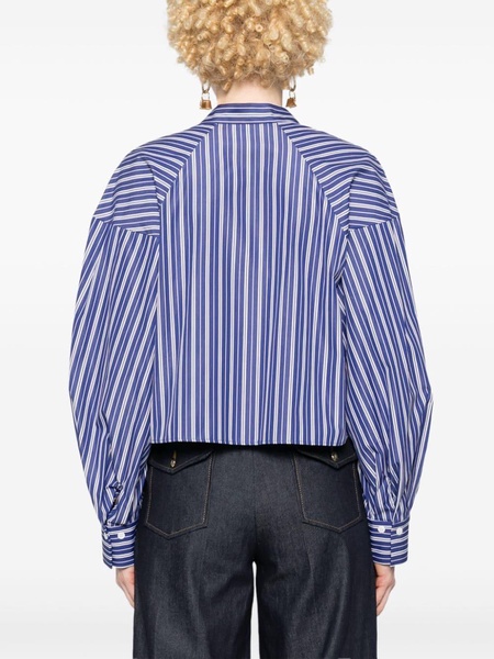 Louie striped cropped shirt