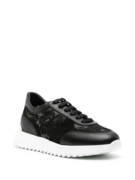 chantilly-lace leather sneakers