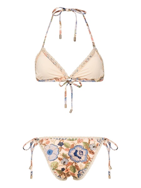 Junie floral-print bikini set