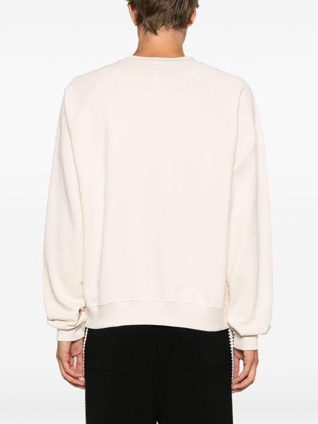 Orb-motif organic-cotton sweatshirt