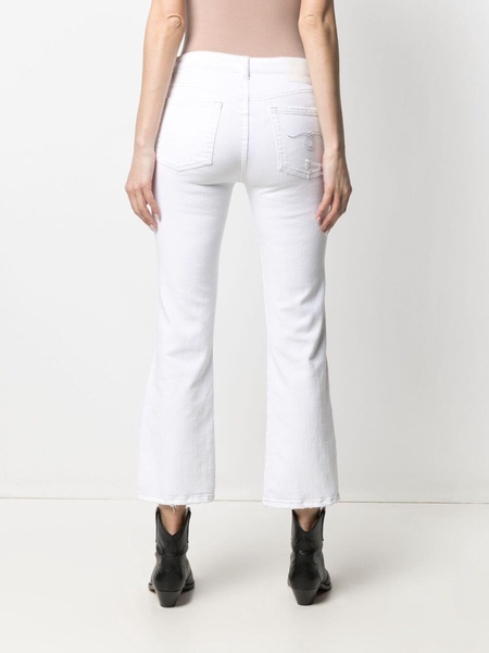 flared cropped jeans