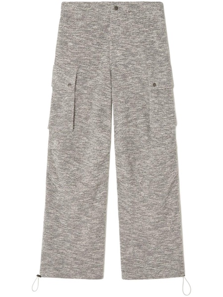 Mouline cotton cargo trousers 