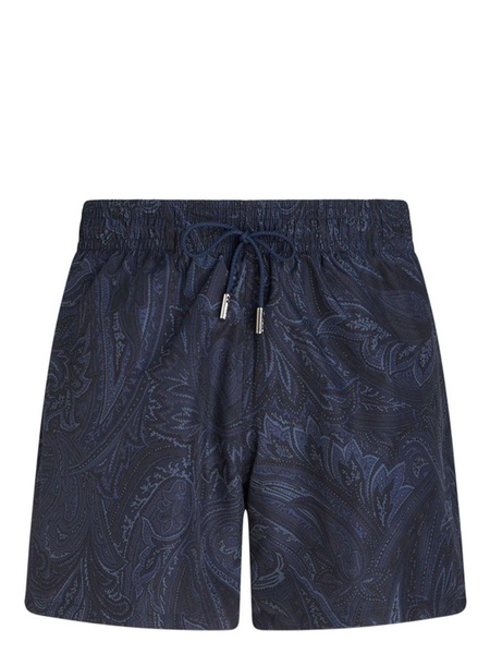 paisley-print swim shorts