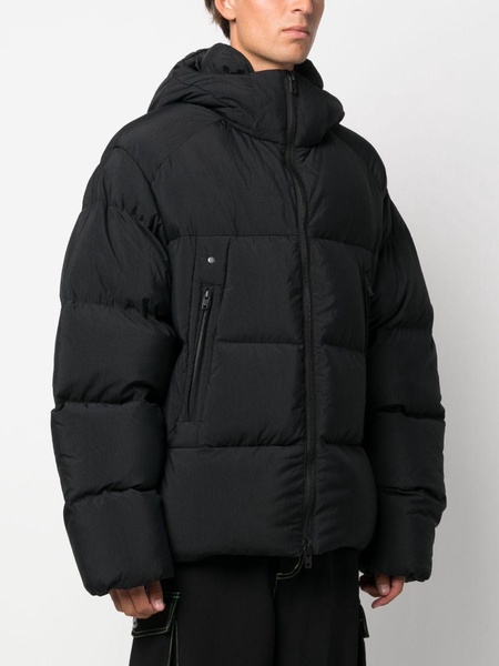 hooded puffer coat