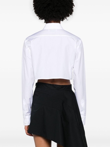 cropped cotton shirt