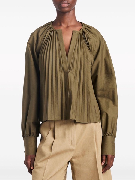 Monica pleat-detailing blouse 