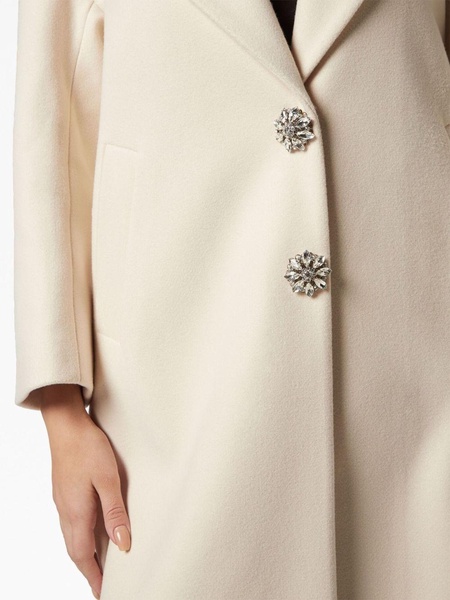 crystal-embroidered skull coat