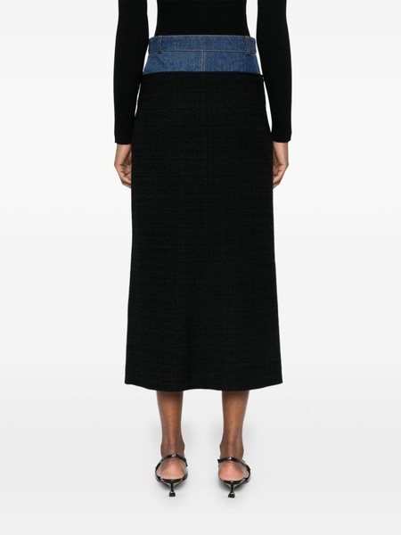 panelled midi skirt