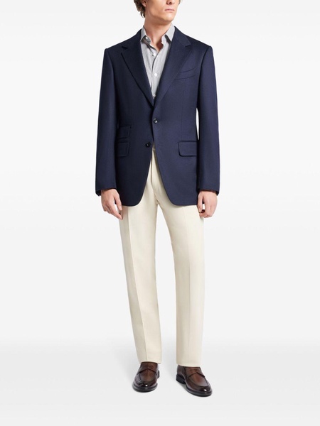 straight-leg tailored trousers