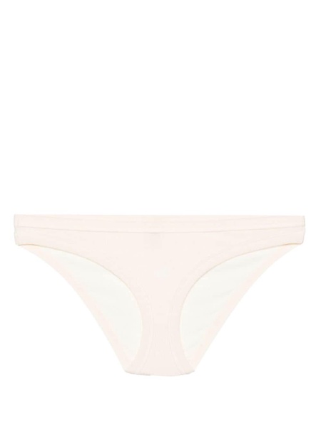 Heart Bell fine-ribbed thong 