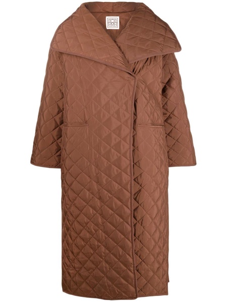 signature quilted oversize coat