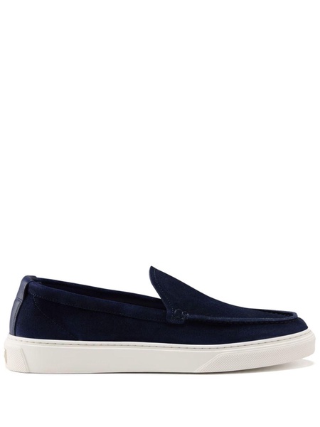 suede slip-on loafers