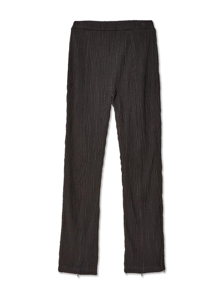 ribbed straight-leg trousers 