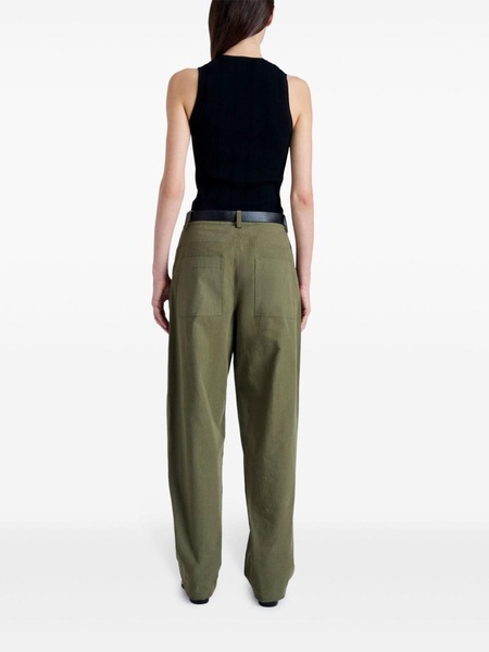 mid-rise cotton cargo pants