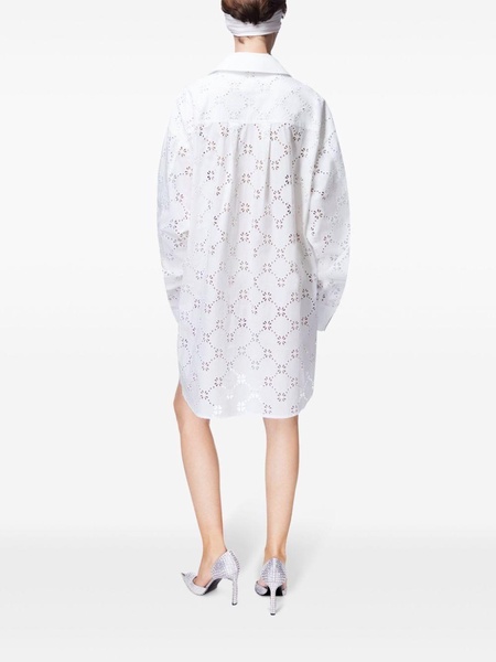 broderie anglaise shirt dress