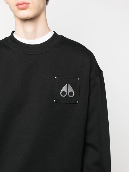 chest logo-patch detail sweatshirt