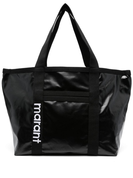 Darwen logo-embroidered tote bag