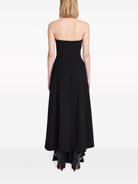 Danielle crepe strapless dress