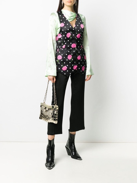 floral tailored waistcoat